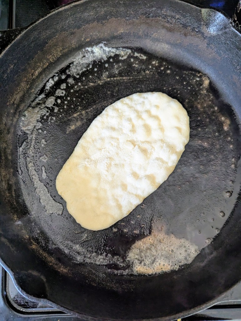 How to make sourdough naan
