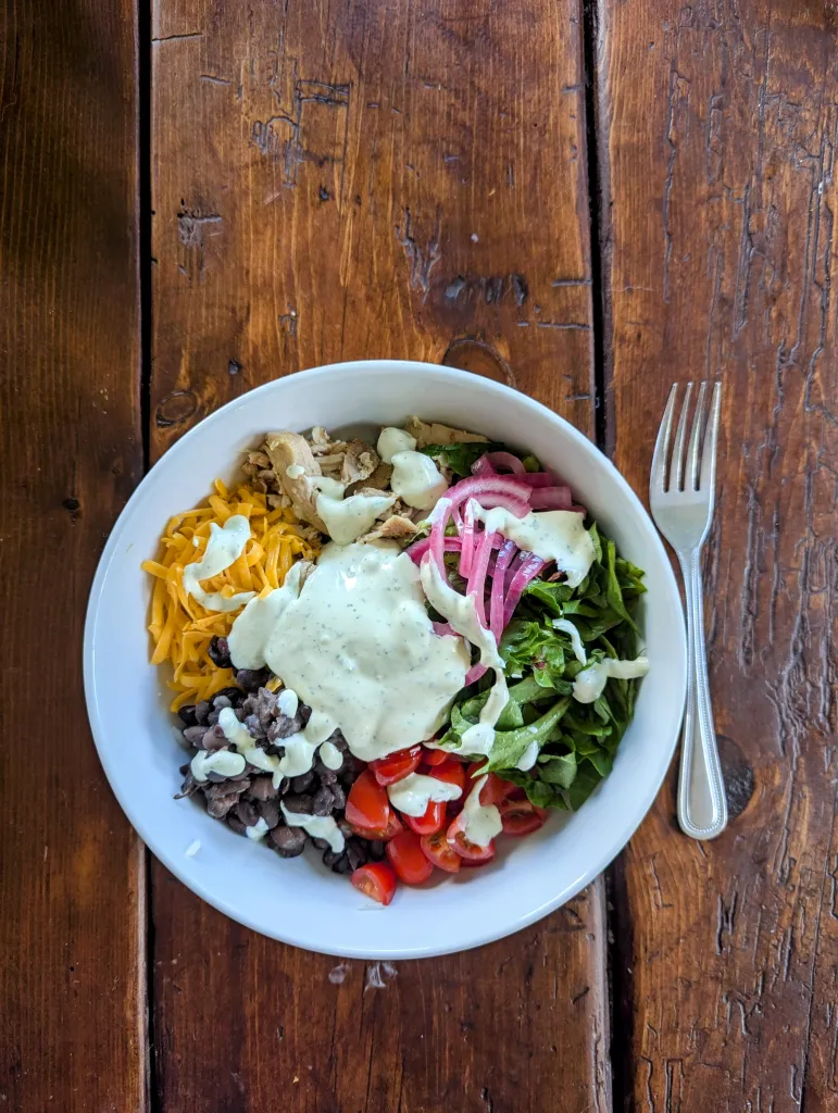 Easy chicken taco bowl
