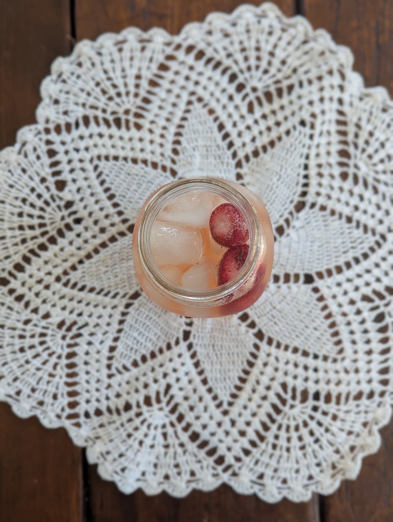 Strawberry chamomile mocktail
