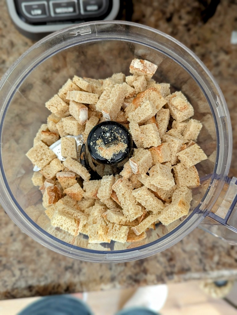 Homemade breadcrumbs for baking