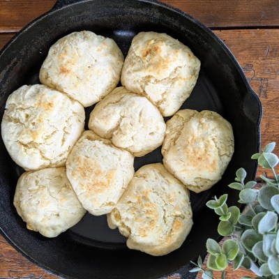Southern sourdough buttermilk biscuits