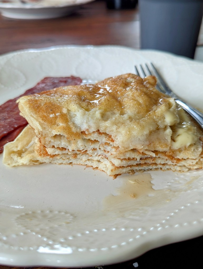 Healthy sourdough pancakes
