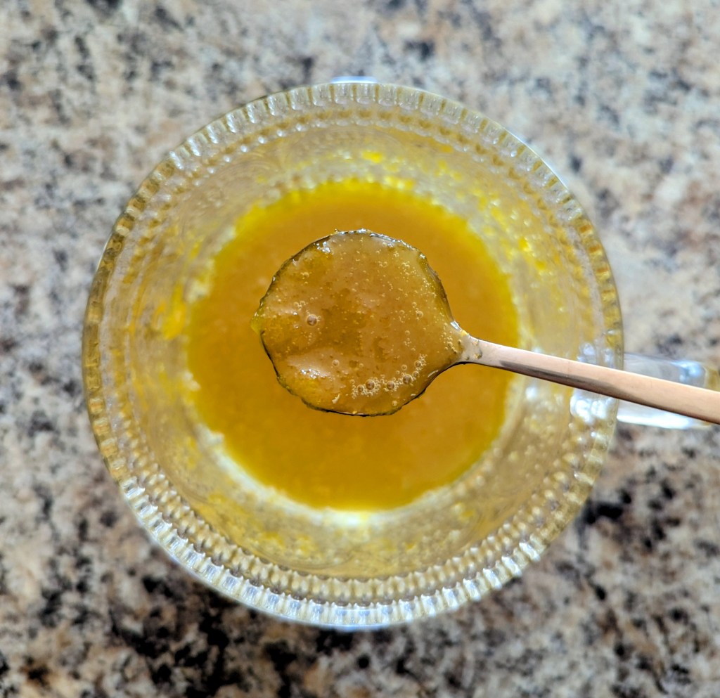 making a liver detox drink with choline-rich egg yolk