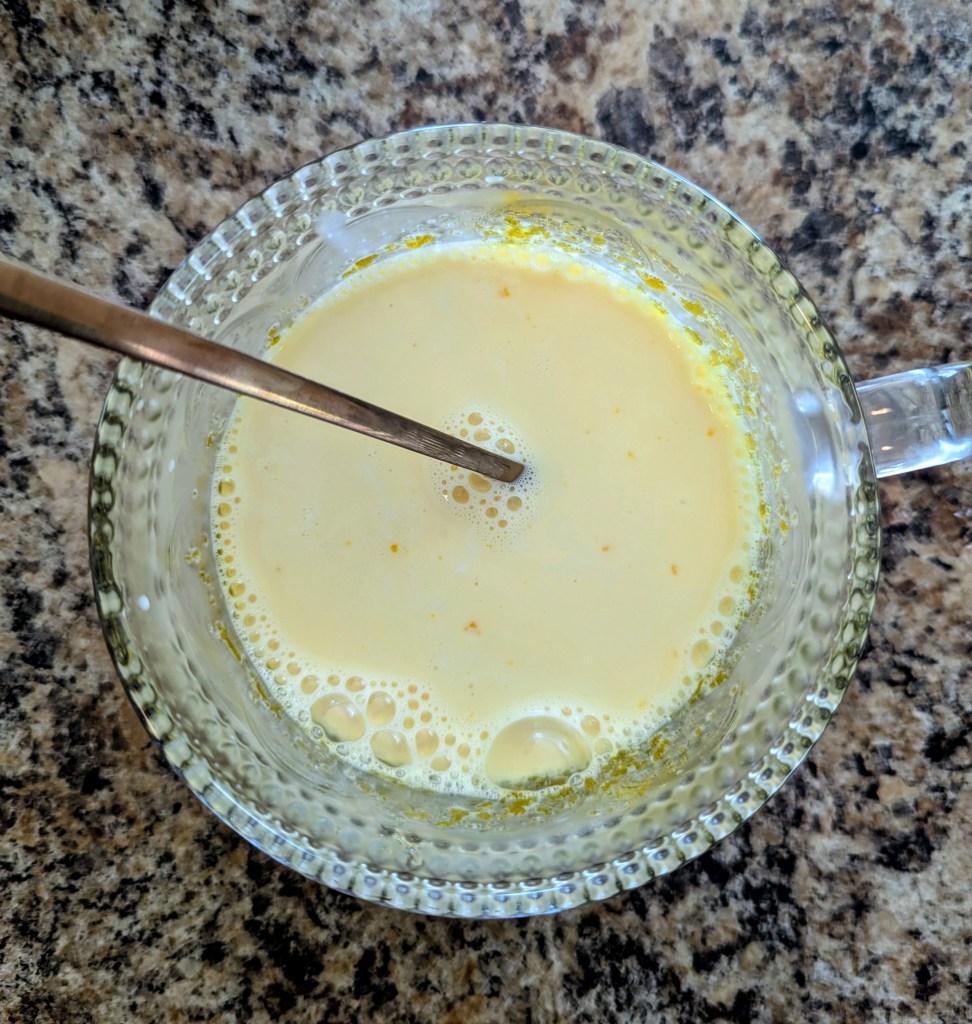 Adding milk to a healthy latte