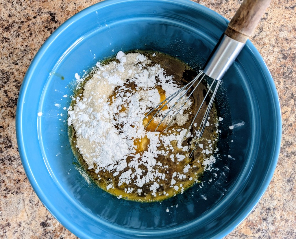 adding arrowroot powder to pecan pie without corn syrup
