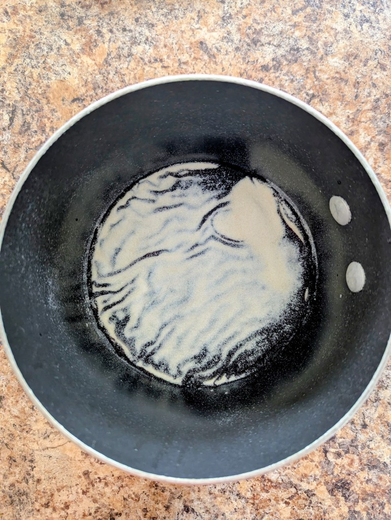 Blooming beef gelatin in elderberry syrup for elderberry gummies recipe