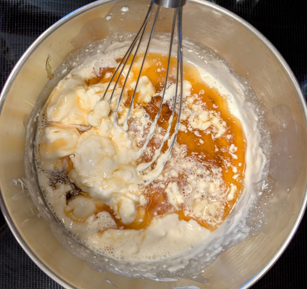 Making a cream cheese glaze for sourdough cinnam rolls