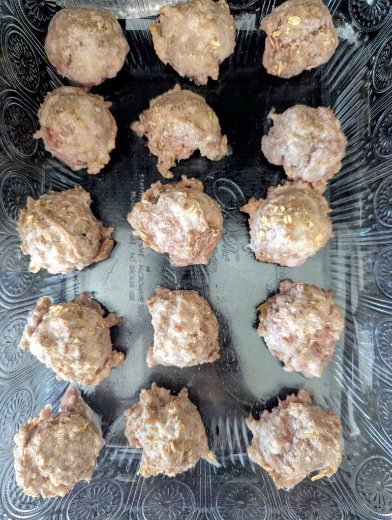 Browning swedish meatballs in the oven