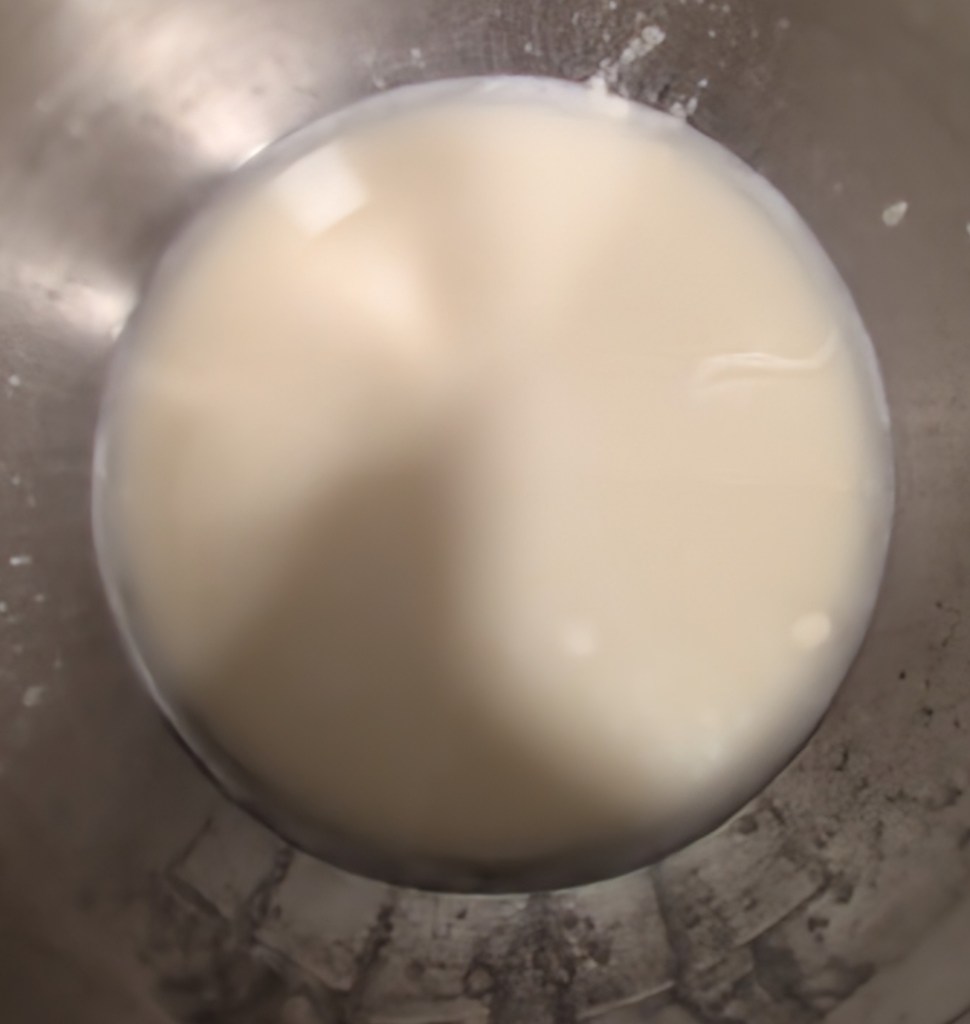 Sourdough starter and water for sourdough French bread
