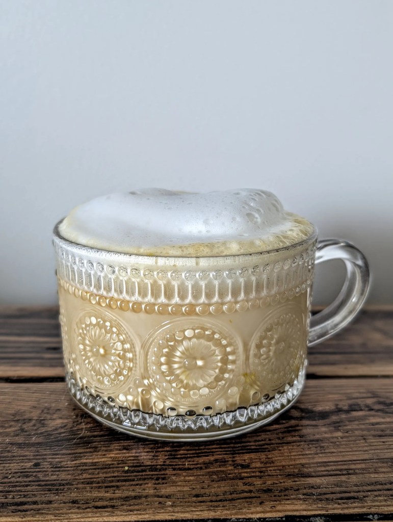 london fog drink on a farmhouse table