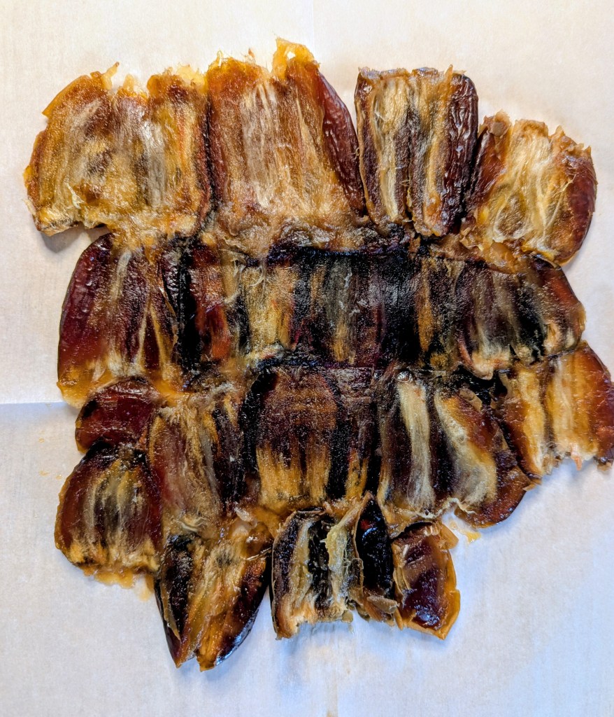 flattened dates for date bark