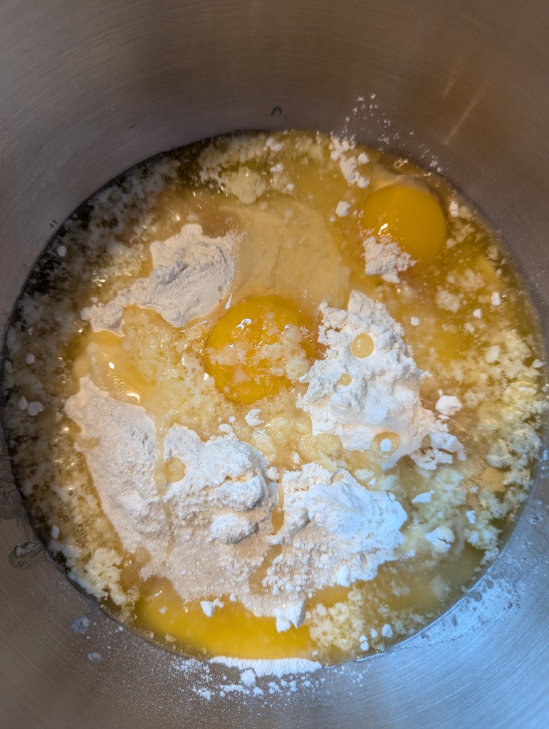 Ingredients for sourdough discard cinnamon rolls 