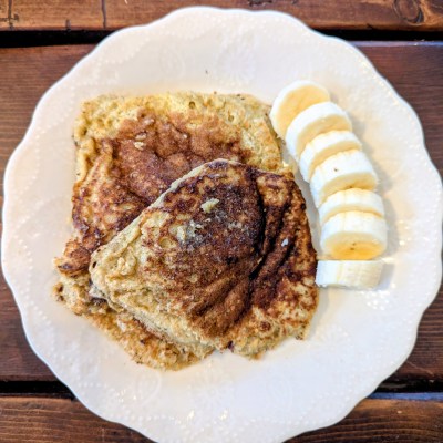 Banana cottage cheese pancakes