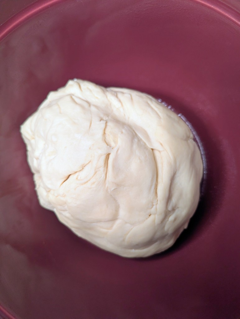 Sourdough rolls recipe dough before bulk ferment