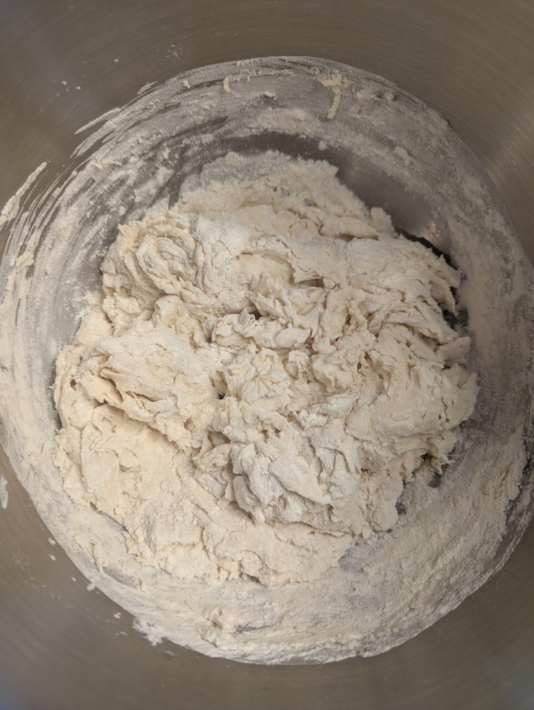 Autolyse for sourdough baguette recipe