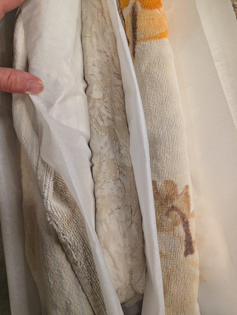 Sourdough baguette recipe before baking