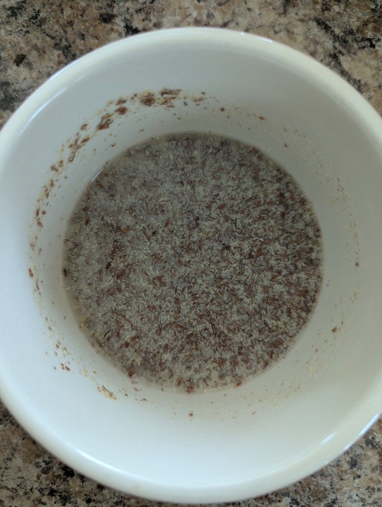 Blooming flaxseed meal for gluten free  chocolate banana bread