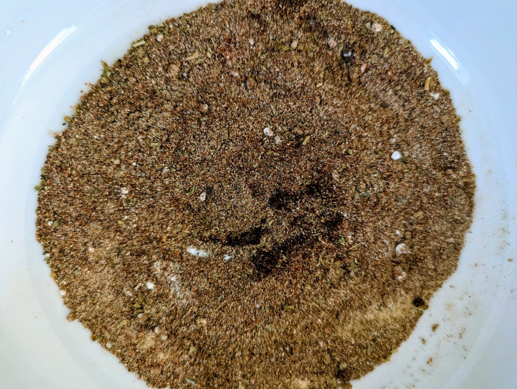 Mixing homemade taco seasoning in a bowl