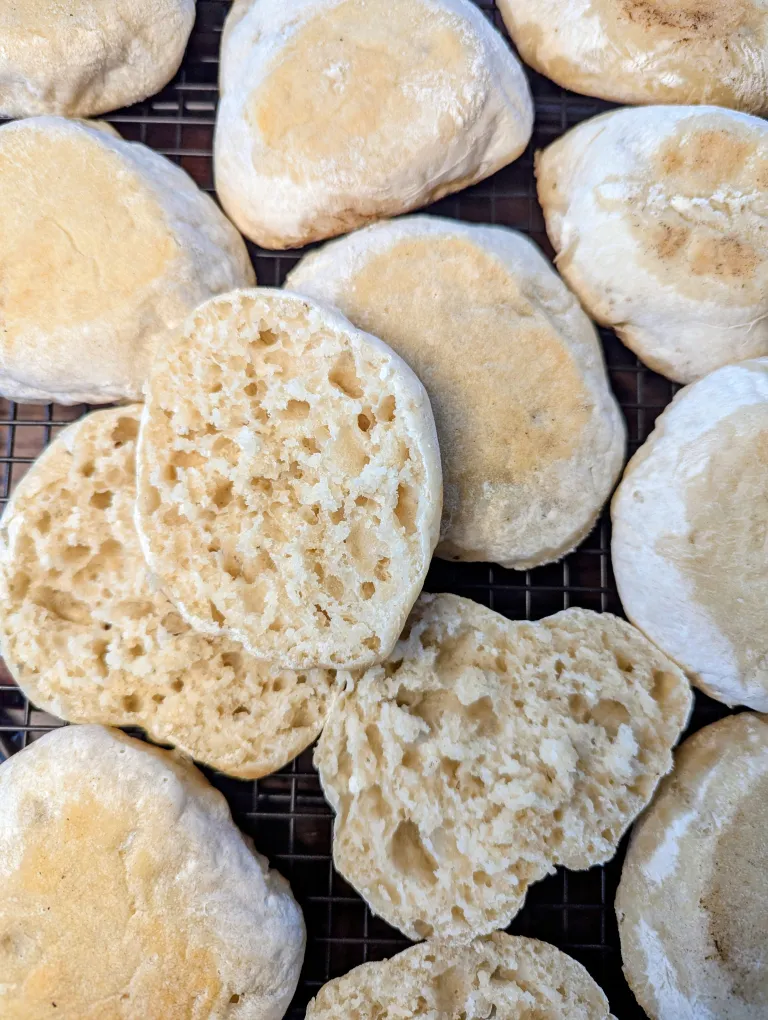 Sliced sourdough English muffins recipe