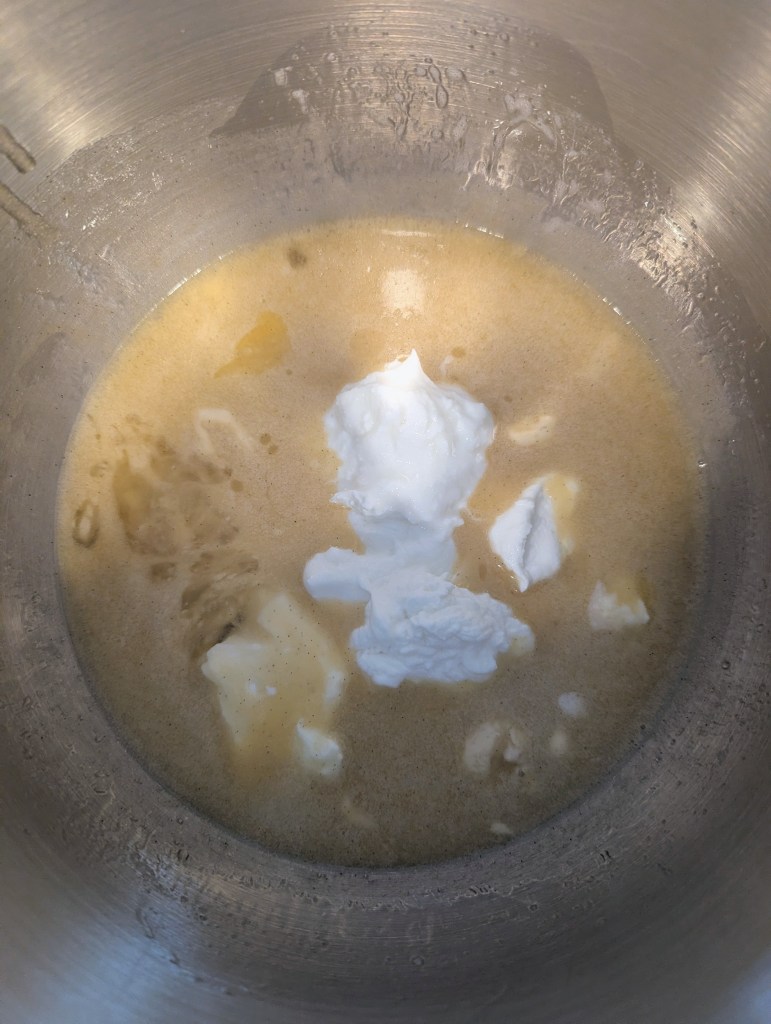 Adding sour cream to sourdough coffee cake recipe